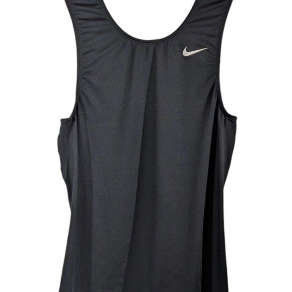 Nike Tank Top Sleeveless Shirt Muscle Gym Running Top Black Mens Size L Large - Picture 3 of 10